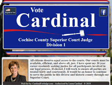 Tablet Screenshot of cardinalforjudge.com